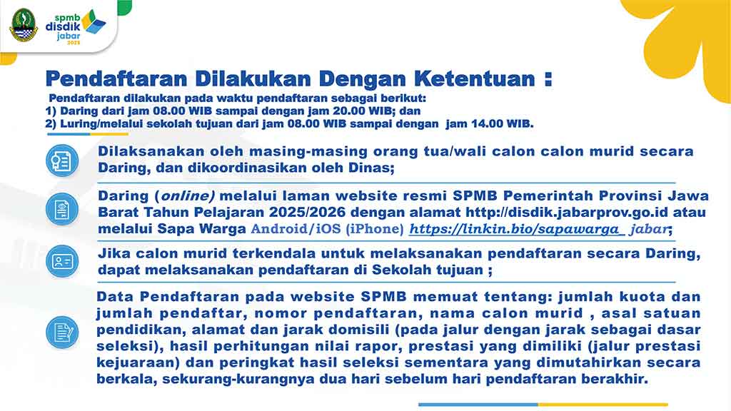 pendaftaran spmb 2025