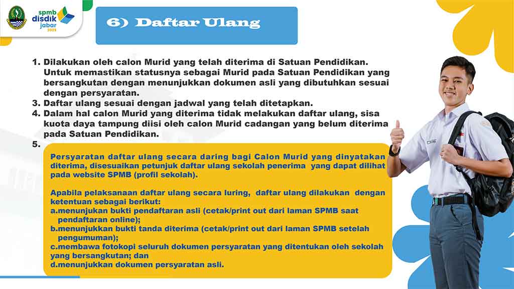 daftar ulang spmb 2025
